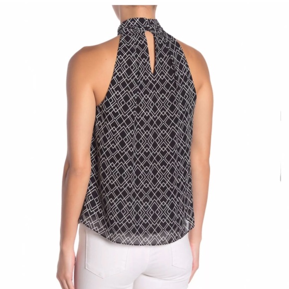 NWT JOIE
Leikyn B Black & White Ruffle Draped Silk Halter Top - Size Smallll - Picture 2 of 13